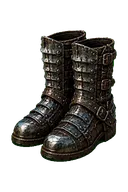 Steel-Ribbed Battle Boots